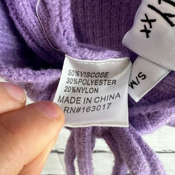 Princess Polly Women's Purple Halter Rib-Knit Crop Tank Top Size S - Picture 5 of 8